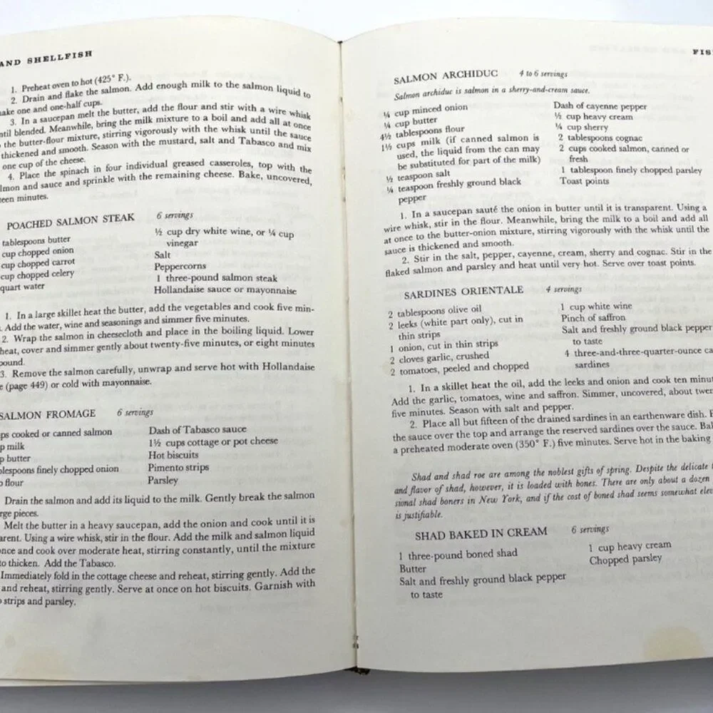 Vintage The New York Times Cookbook By Craig Claiborne 1961 Hardcover Cookbook